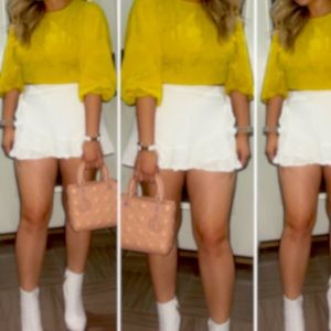 fashion white skirt